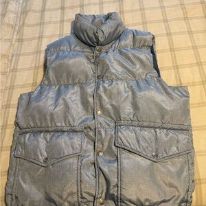 Mens Ice Blue Puffer Vest